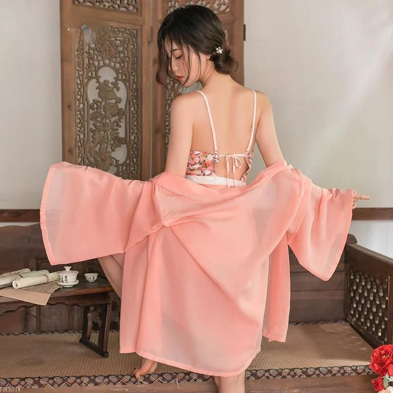 Pink Ancient Chinese Hanfu Style Dress SCD0052